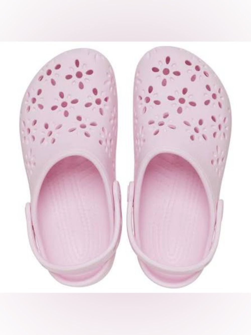 CROCS Women's Classic Floral Clog in Light Pink - Picture 2 of 3